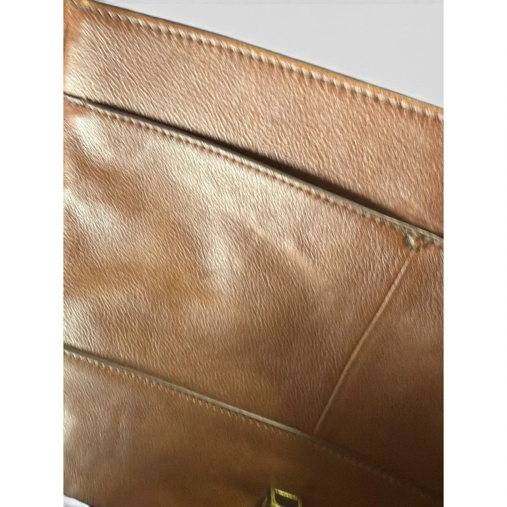 Fossil Evan Commuter Brown Leather Messenger Bag Laptop Briefcase Crossbody